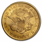 1853 $20 Liberty Gold Double Eagle AU-58 PCGS