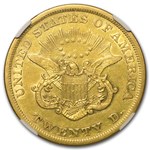 1853 $20 Liberty Gold Double Eagle XF-40 NGC