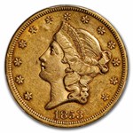 1853 $20 Liberty Gold Double Eagle XF-45 PCGS