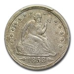 1853/4 Liberty Seated Quarter XF-45 PCGS (Arrows & Rays)