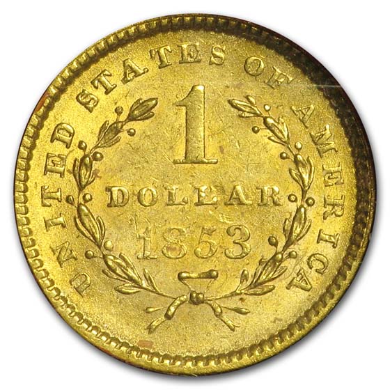 Buy 1853 5-Coin Liberty Gold Type Set XF+ ($20, $10, $5, $2.50, $1