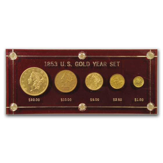 1853-5-coin-liberty-gold-type-