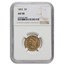 1853 $5 Liberty Gold Half Eagle AU-58 NGC