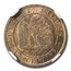 1853-D France 1 Centime Napoleon III MS-65 NGC (Red/Brown)