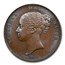 1853 Great Britain Copper Penny MS-64 NGC (Brown)