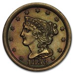 1853 Half Cent BU (Brown)