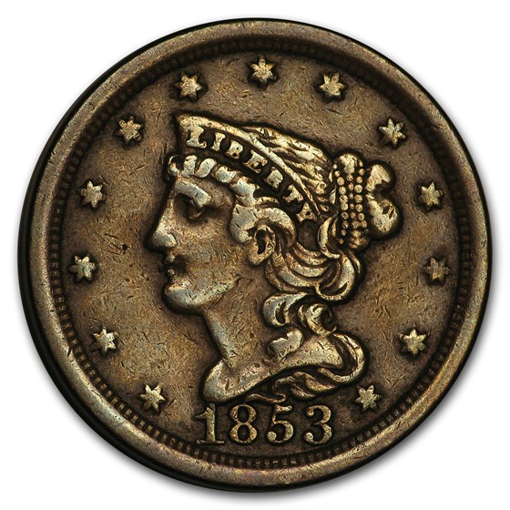 1853 Half Cent VF 1853 Half Cent VF