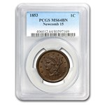 1853 Large Cent MS-64 PCGS (Brown)