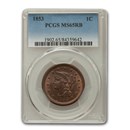 1853 Large Cent MS-65 PCGS (Red/Brown)