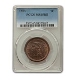 1853 Large Cent MS-65 PCGS (Red/Brown)