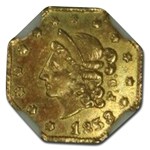 1853 Liberty Octagonal 50 Cent Gold MS-62 NGC (BG-302)