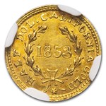 1853 Liberty Round 50 Cent Gold MS-62 NGC (BG-430)