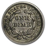 1853 Liberty Seated Dime w/Arrows AU