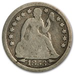 1853 Liberty Seated Dime w/Arrows Good