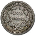1853 Liberty Seated Dime w/Arrows VF