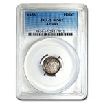 1853 Liberty Seated Half Dime MS-67 PCGS (Arrows)