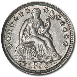 1853 Liberty Seated Half Dime w/Arrows BU 1853 Liberty Seated Half Dime w/Arrows BU