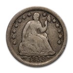 1853 Liberty Seated Half Dime w/Arrows Fine