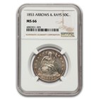 1853 Liberty Seated Half Dollar MS-66 NGC (Arrows & Rays)