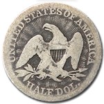 1853 Liberty Seated Half Dollar w/Arrows & Rays AG
