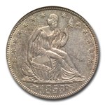 1853 Liberty Seated Half Dollar w/Arrows & Rays AU-55 NGC