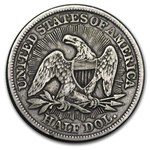 1853 Liberty Seated Half Dollar w/Arrows & Rays Fine