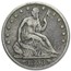 1853 Liberty Seated Half Dollar w/Arrows & Rays VF