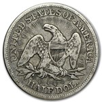 1853 Liberty Seated Half Dollar w/Arrows & Rays VF