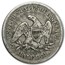 1853 Liberty Seated Half Dollar w/Arrows & Rays VF