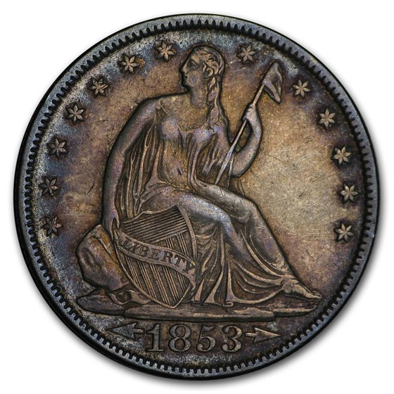 1853 Liberty Seated Half Dollar w/Arrows & Rays XF 1853 Liberty Seated Half Dollar w/Arrows & Rays XF