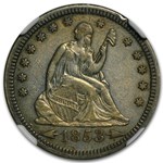 1853 Liberty Seated Quarter Arrows and Rays AU-50 NGC