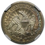 1853 Liberty Seated Quarter Arrows and Rays AU-50 NGC