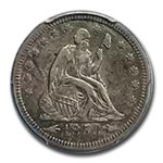 1853 Liberty Seated Quarter Arrows and Rays XF-45 PCGS