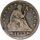 1853 Liberty Seated Quarter w/Arrows & Rays Good
