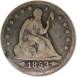 1853 Liberty Seated Quarter w/Arrows & Rays Good 1853 Liberty Seated Quarter w/Arrows & Rays Good