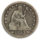 1853 Liberty Seated Quarter w/Arrows & Rays VG