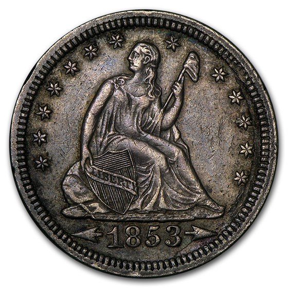 1853 Liberty Seated Quarter w/Arrows & Rays XF 1853 Liberty Seated Quarter w/Arrows & Rays XF