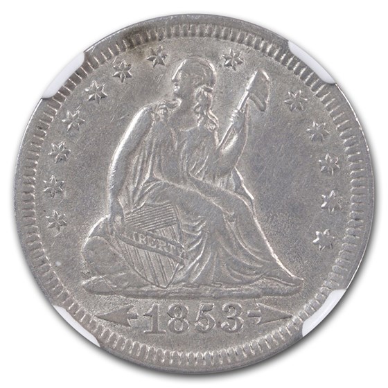 1853 Liberty Seated Quarter XF-45 NGC (Arrows & Rays) 1853 Liberty Seated Quarter XF-45 NGC (Arrows & Rays)