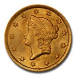 1853-O $1 Liberty Head Gold Dollar MS-66 PCGS