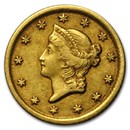 1853-O $1 Liberty Head Gold Dollar XF