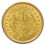 1853-O $1 Liberty Head Gold MS-62 PCGS CAC