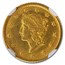 1853-O $1 Liberty Head Gold MS-63+ NGC