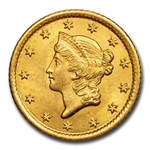 1853-O $1 Liberty Head Gold MS-65 CACG