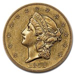1853-O $20 Liberty Gold Double Eagle AU-53 NGC