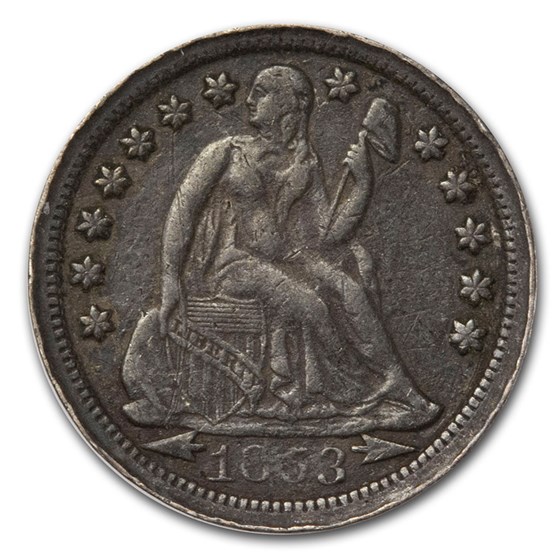 1853-O Liberty Seated Dime XF 1853-O Liberty Seated Dime XF