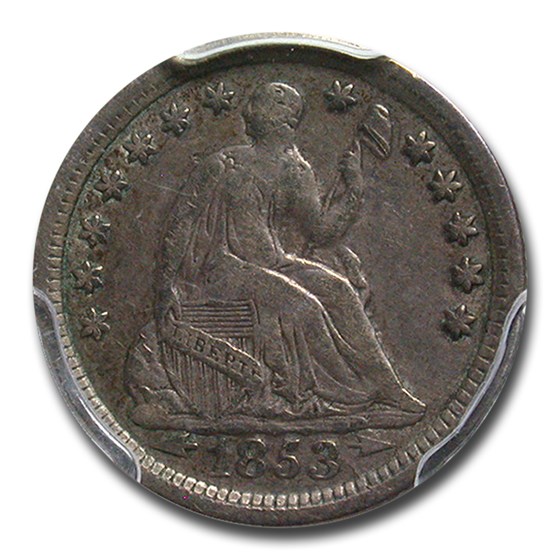 1853-O Liberty Seated Half Dime w/Arrows VF-30 PCGS 1853-O Liberty Seated Half Dime w/Arrows VF-30 PCGS