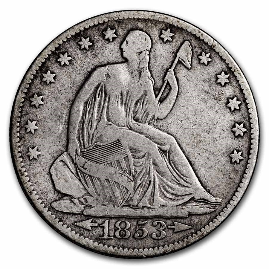 1853-O Liberty Seated Half Dollar Fine (Arrows & Rays)