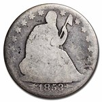 1853-O Liberty Seated Half Dollar w/Arrows & Rays Good