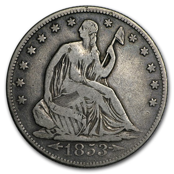 1853-O Liberty Seated Half Dollar w/Arrows & Rays VF 1853-O Liberty Seated Half Dollar w/Arrows & Rays VF