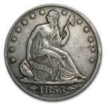 1853-O Liberty Seated Half Dollar w/Arrows & Rays XF